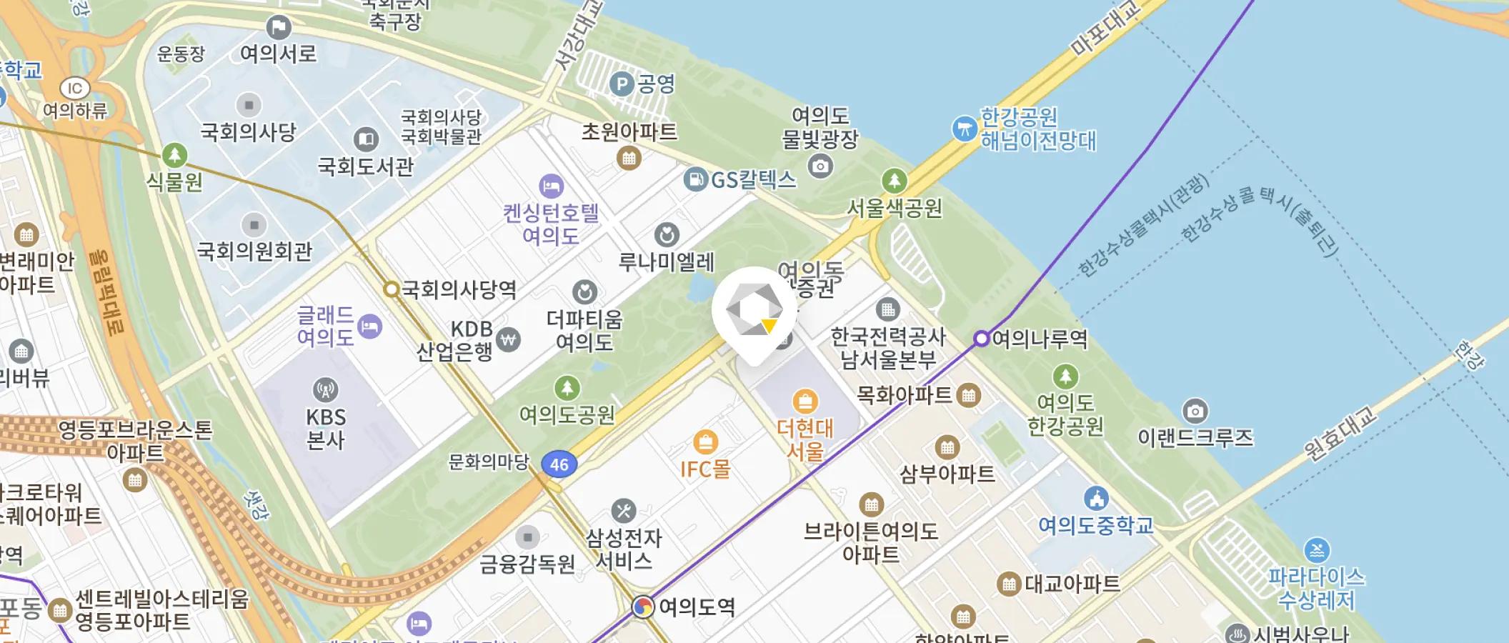 오시는 길 지도